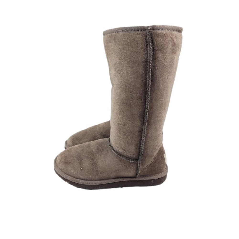 UGG Women's Brown Classic Tall 5229 Suede Mid-Calf Winter Snow Boot Size 4